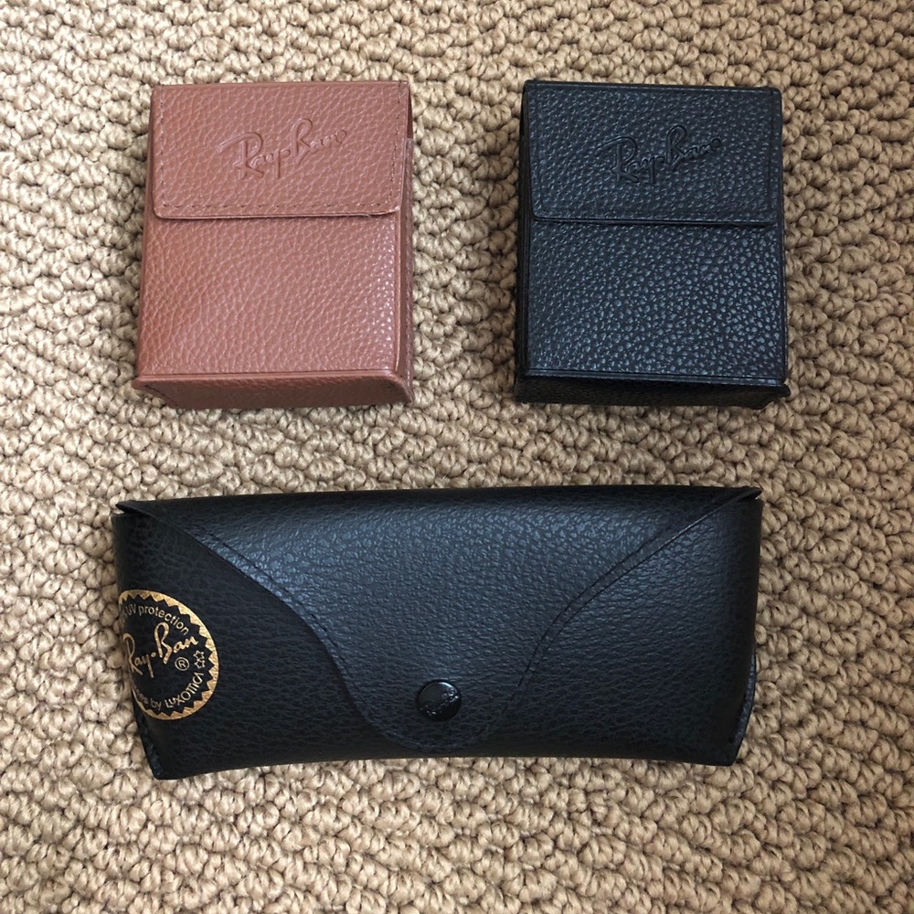 Ray-ban cases x 3